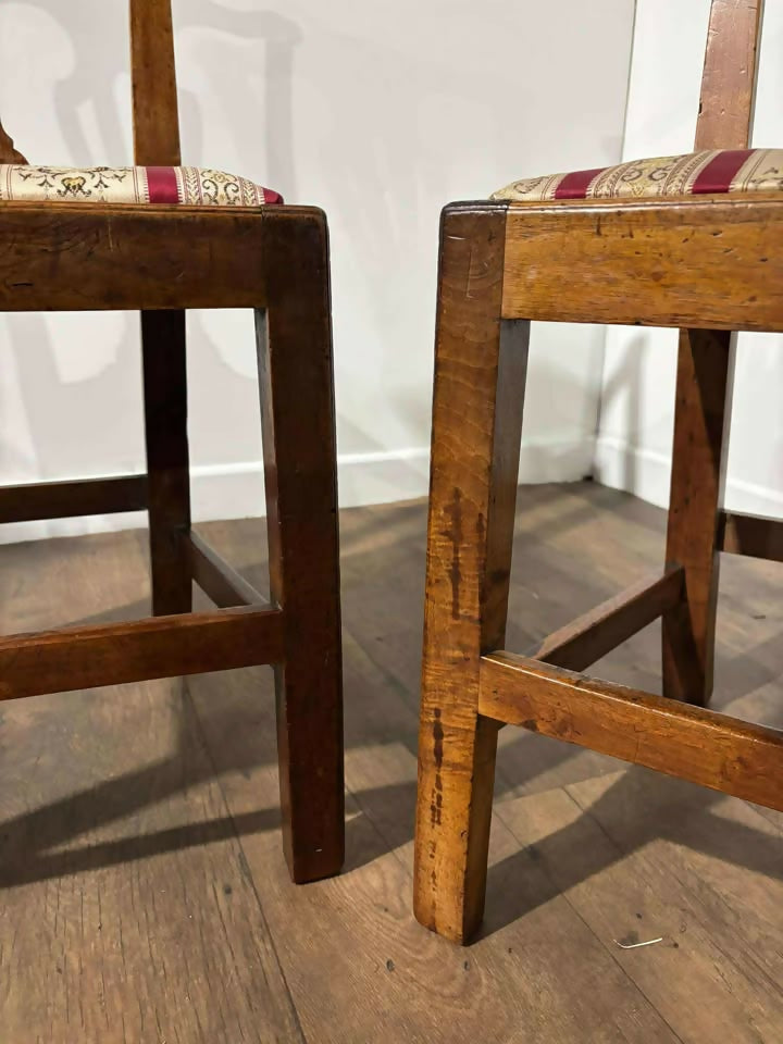 Pair of Georgian Mahogany Side Chairs