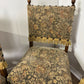 Set of Four Vintage Oak Upholstered Dining Chairs