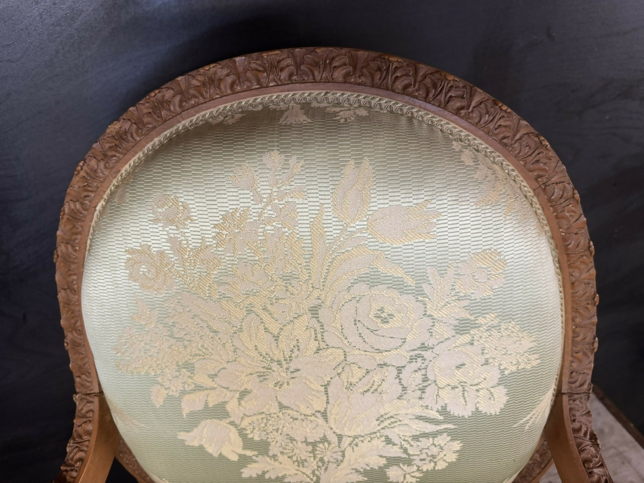 Generous Pair French Bergere Arm Chairs