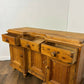 Vintage Stripped Pine Dresser Base / Sideboard