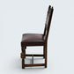 8 Old Charm Dining Chairs Studded Leather Upholstery Light Oak FREE UK Delivery*