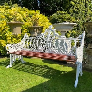 Coalbrookdale Style Ornate Garden Bench