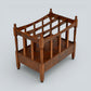 Mahogany/Teak Canterbury Magazine Paper Rack FREE Nationwide Delivery