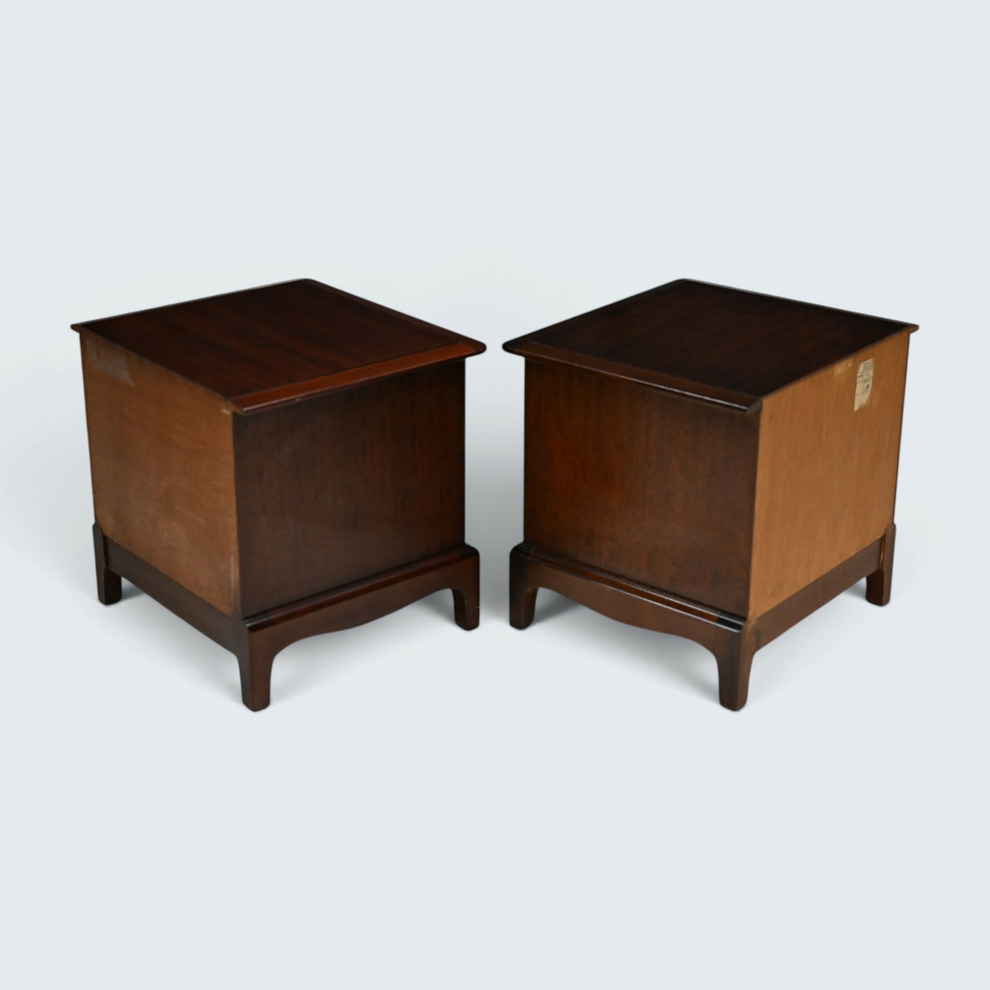 Pair of Stag Minstrel Bedside Cabinets Draw 2 In Set Drawer FREE UK Delivery