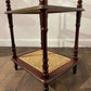Reproduction Mahogany & Wicker What-Not