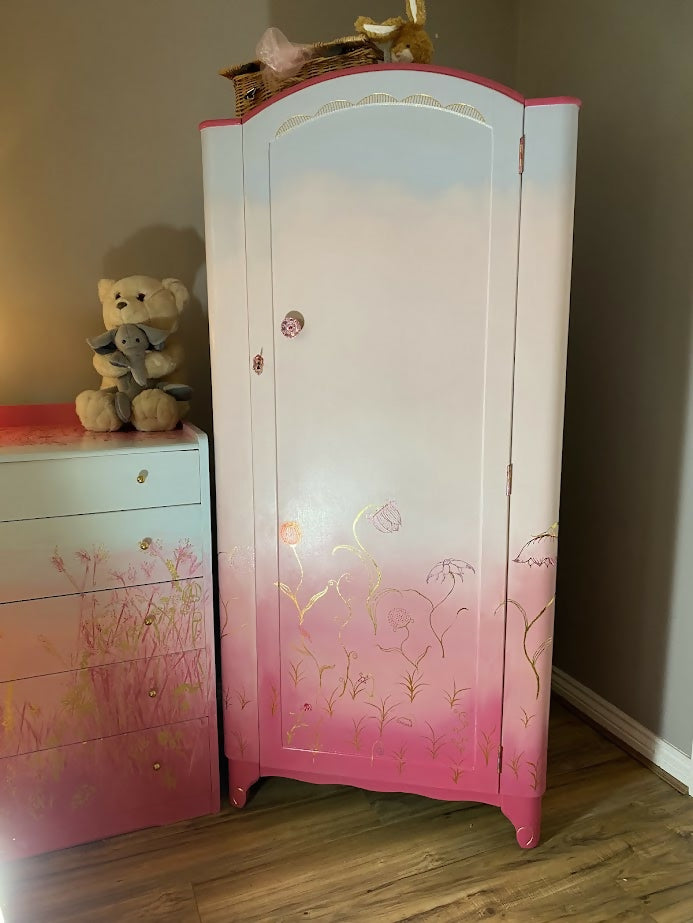 Harris Lebus Bedroom Suite - Wardrobe, Chest of Draws, Night Stand