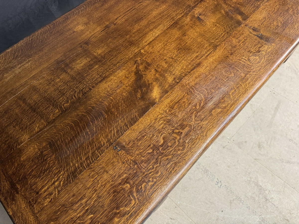 Very Deep & Long Oak Farmhouse Dining Table