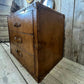 English handmade vintage luxury leather drawer chest - London tan