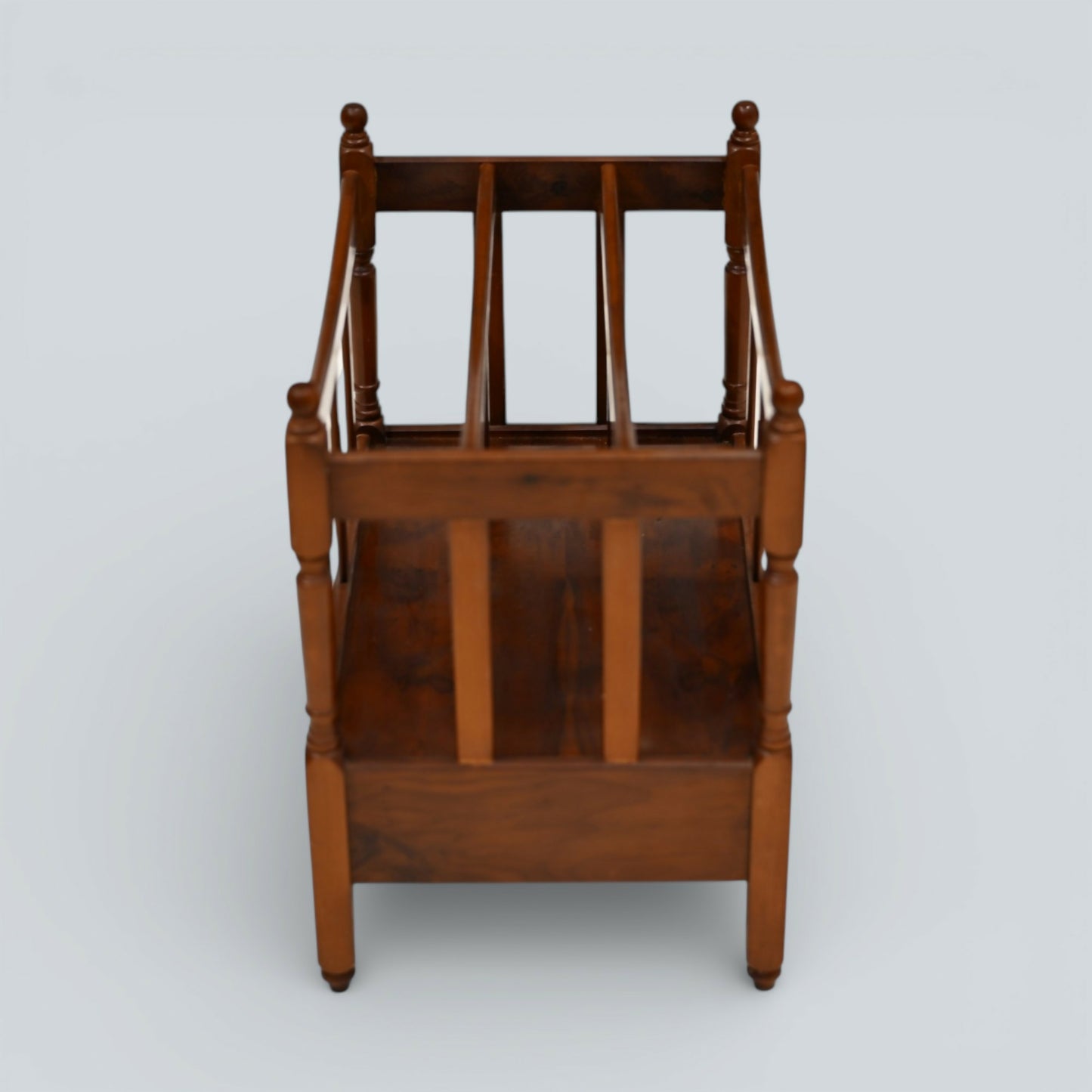 Mahogany/Teak Canterbury Magazine Paper Rack FREE Nationwide Delivery