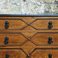 Vintage Oak Chest Of Drawers Three Drawer Lovely Detailing Super Proportions Ebonised In Black