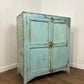 Rustic Reclaimed Wooden Light Blue Cupboard