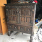 Heavy Oak Antique Cupboard