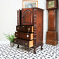 Rare Dutch Colonial Tall Boy Drinks Cabinet Media South African Stink Wood