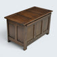 Oak Blanket Box / Coffee Table Carved Front Traditional Finish FREE UK Delivery