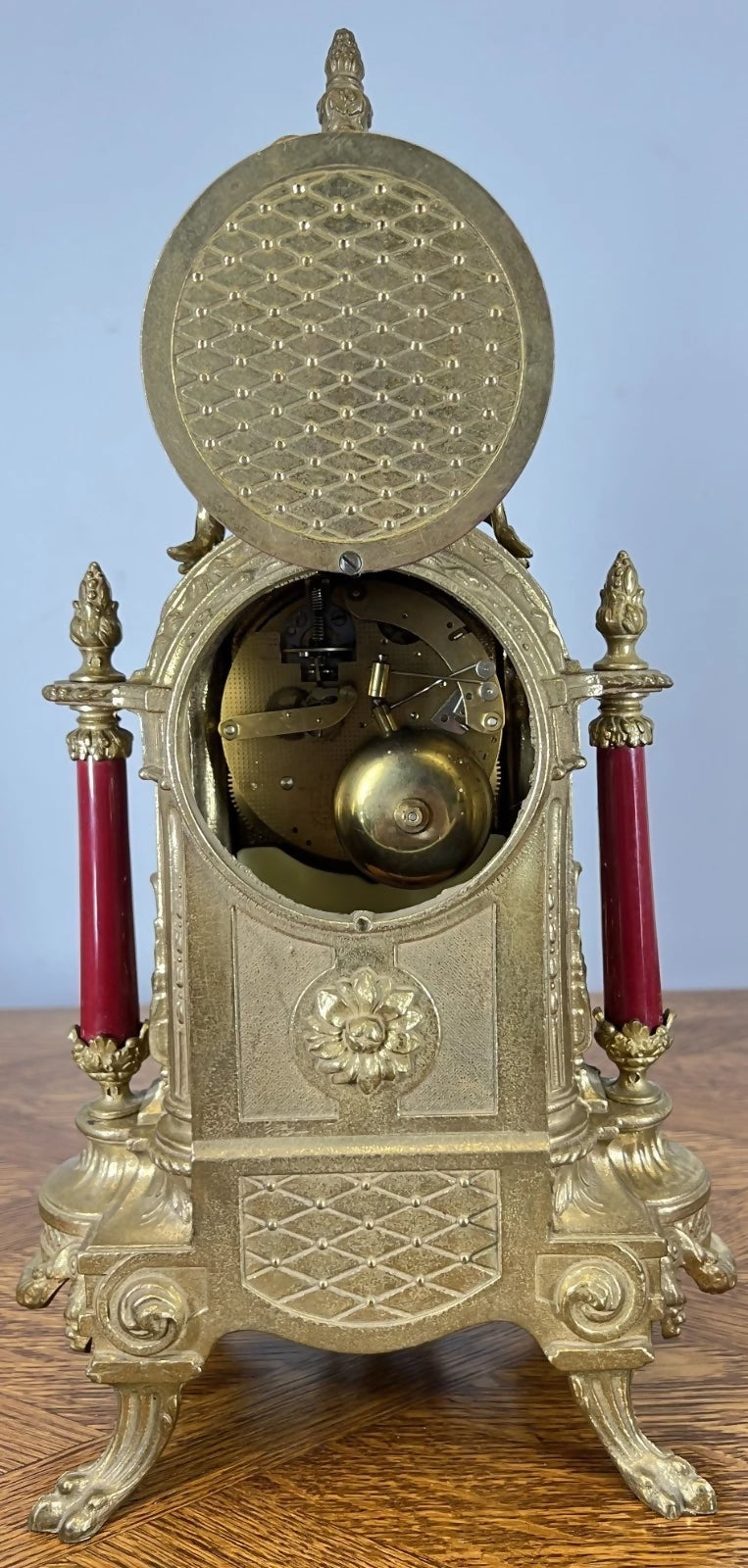 Lancini Imperial Ormolu Porcelain Gilt Brass Mantle Clock LOT 4638