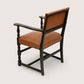 5 Skull/Ercol Dining Chairs Studded Burnt Orange Faux Leather FREE UK Delivery*. SBR10814/0808E