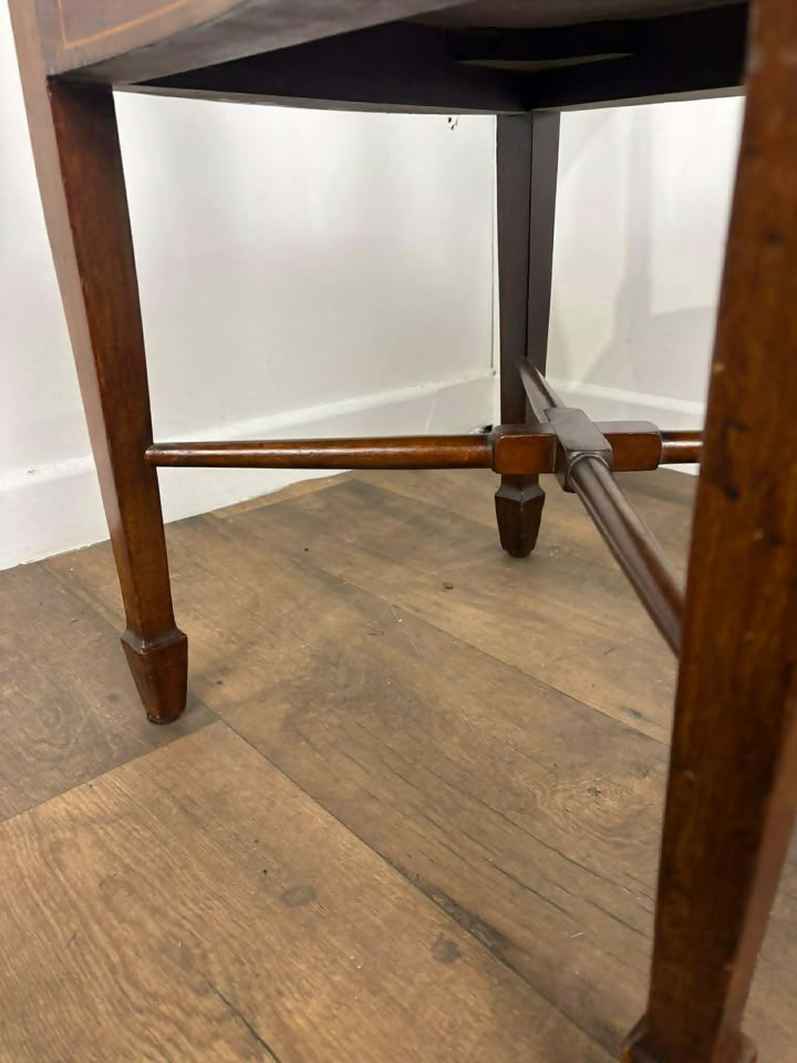 Edwardian Inlaid Mahogany Corner Chair
