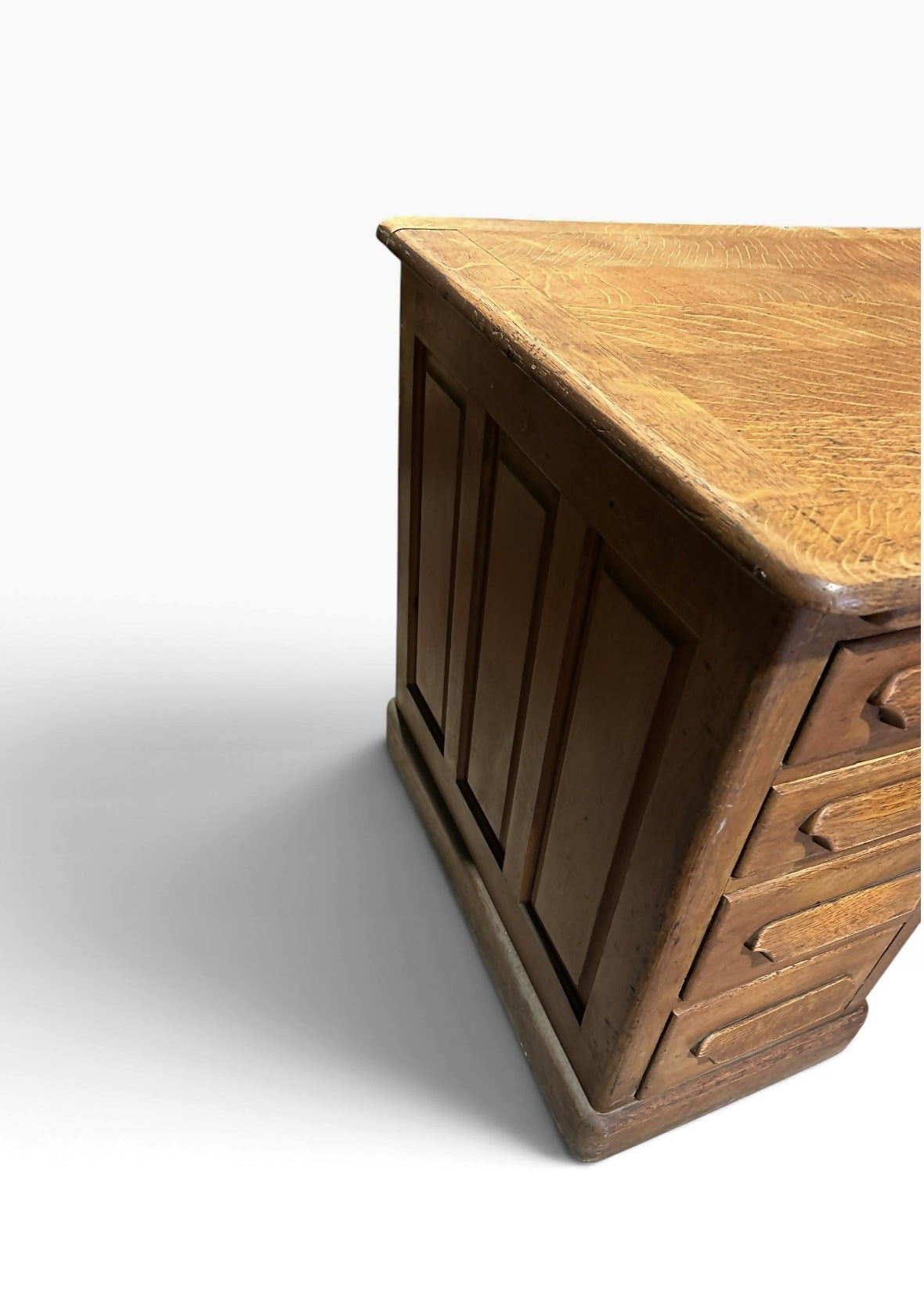 Art Deco period Oak pedestal desk
