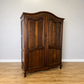 Wardrobe Antique French Louis XVI Style Oak Two Door Carved Armoire LOT 6464