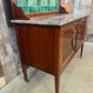 Antique Art Nouveau Three Piece Bedroom Suite, Dressing Chest, Double Wardrobe, Marble Washstand, c 1900