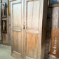 Antique Early Victorian Pine Narrow Hall Housekeeper Cloak Storage Cupboard, c 1830