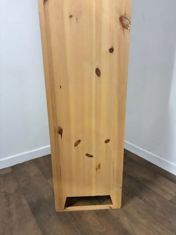 Modern Pine Kitchen Cupboard with Shelves – Wooden Storage Cabinet / Pantry