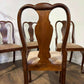 Set Of Four Georgian Style Walnut Dining Chairs