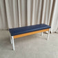 Vintage Mid Century Post Modern Modernist Hallway Dining Bench Seat Chair Retro R833