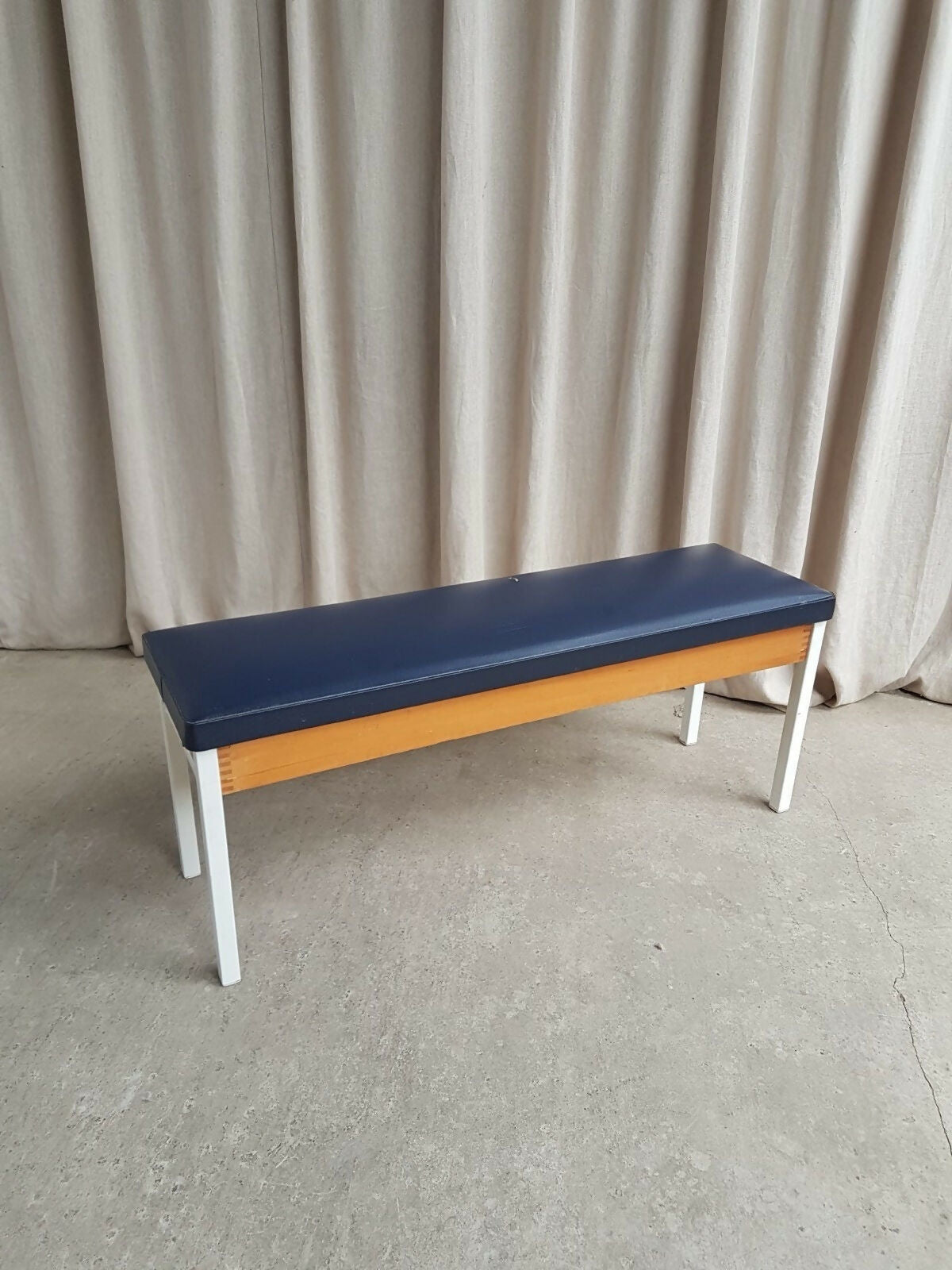 Vintage Mid Century Post Modern Modernist Hallway Dining Bench Seat Chair Retro R833