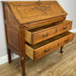 Secretaire Writing Desk Vintage French Louis Oak Rare Bureaux Cabinet LOT 6319