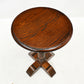 Old Charm Wine/Side Table Pedestal Tudor Brown Model 2217 FREE Delivery. SBR10692/1007E