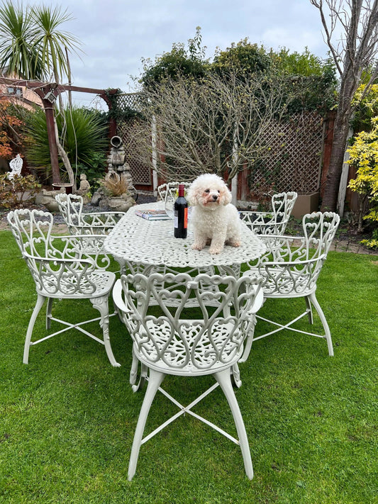 Very Heavy Cast Iron Love Seat Patio Set