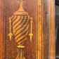 An Edwardian Mahogany, Satinwood and Marquetry Inlaid Corner Cabinet