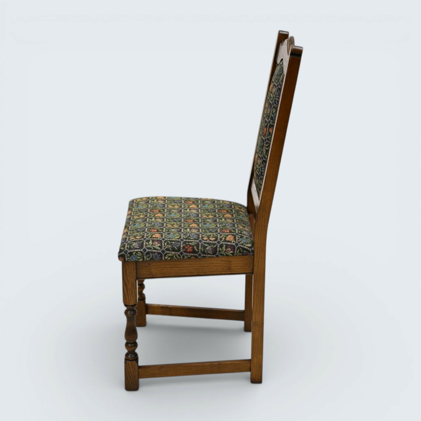 4 Old Charm Dining Chairs Widford Green Light Oak Upholstery FREE UK Delivery*