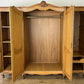 Wardrobe Vintage French Louis XVI Style Oak Four Door Carved Armoire LOT 6494
