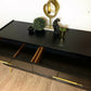 Nathan Sideboard, Cocktail Cabinet in Black and Gold