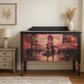 Hand-Painted Parisian Dresser – Moulin Rouge Inspired Statement Piece