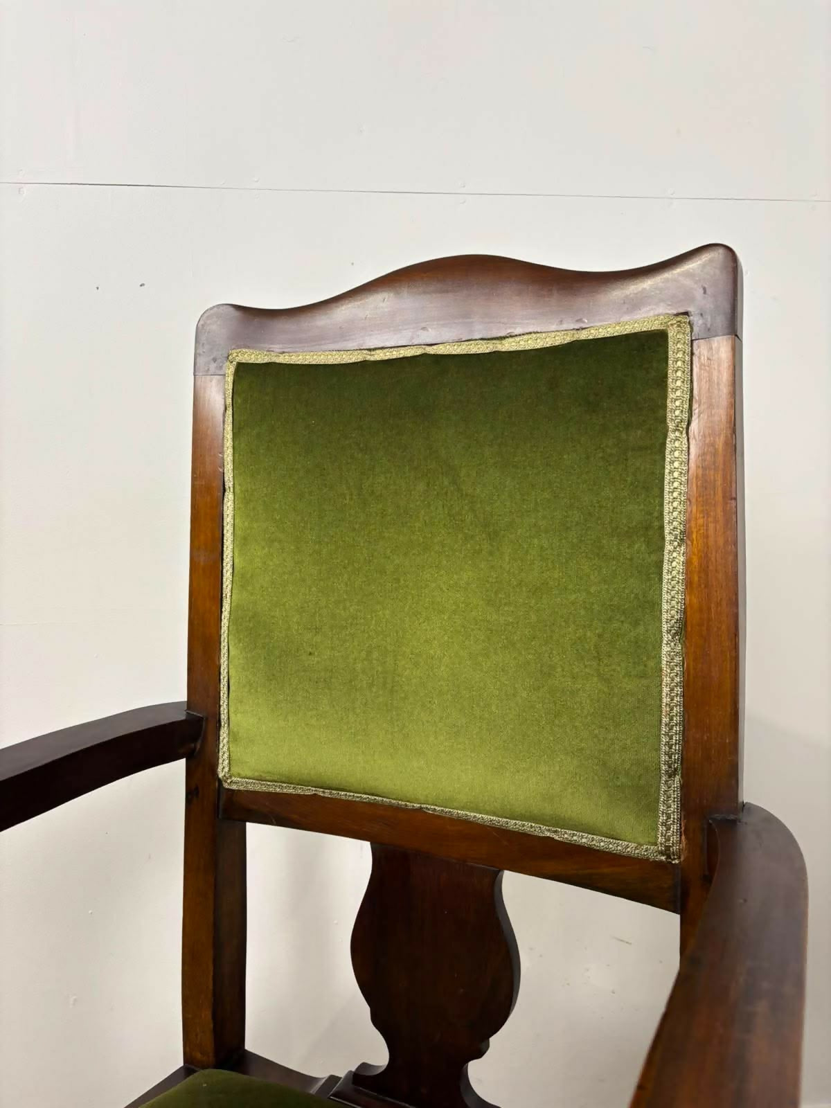 Pair of Edwardian Mahogany Upholstered Armchairs