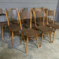 Extremely Rare Set 12 J & J Kohn Bentwood Bistro Dining Chairs
