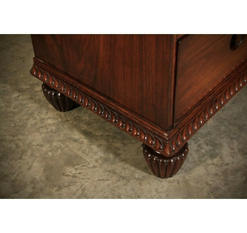 2 Piece Anglo Indian Military Vintage Chest Of Drawers