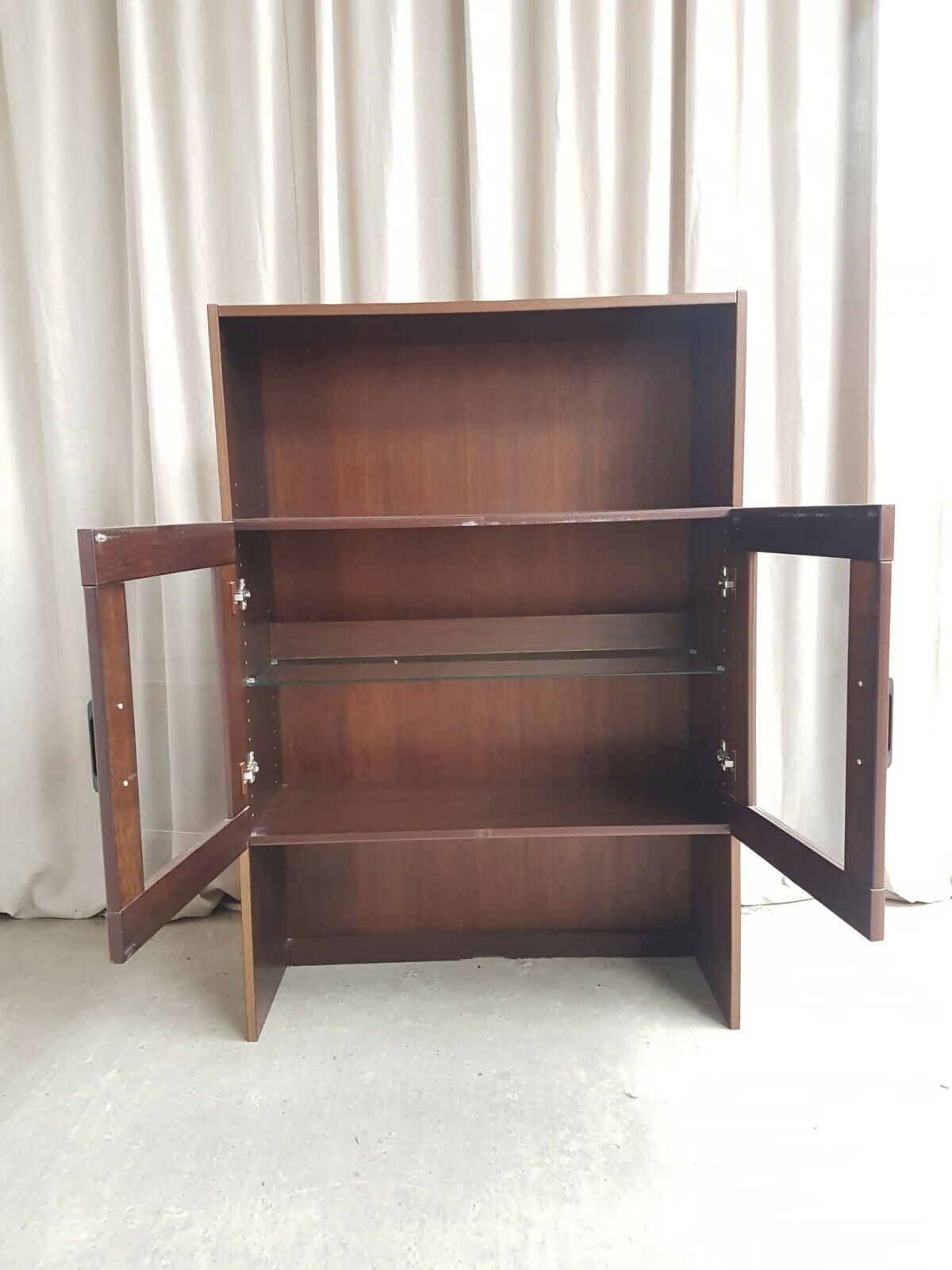 Vintage Late Mid Century Danish Bookcase Shelving Wall Unit Retro Scandi R291