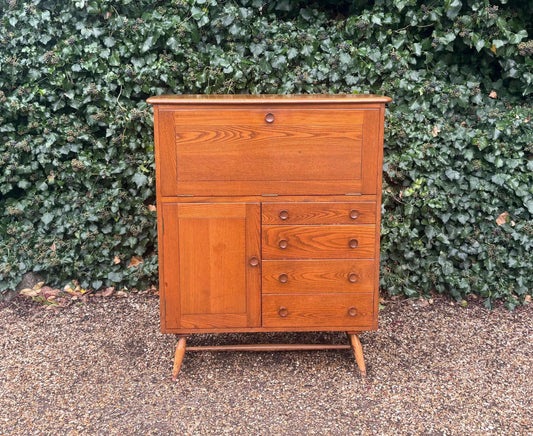 Vintage Drinks Cocktail Cabinet 1950's Ercol 330 Serving Cabinet