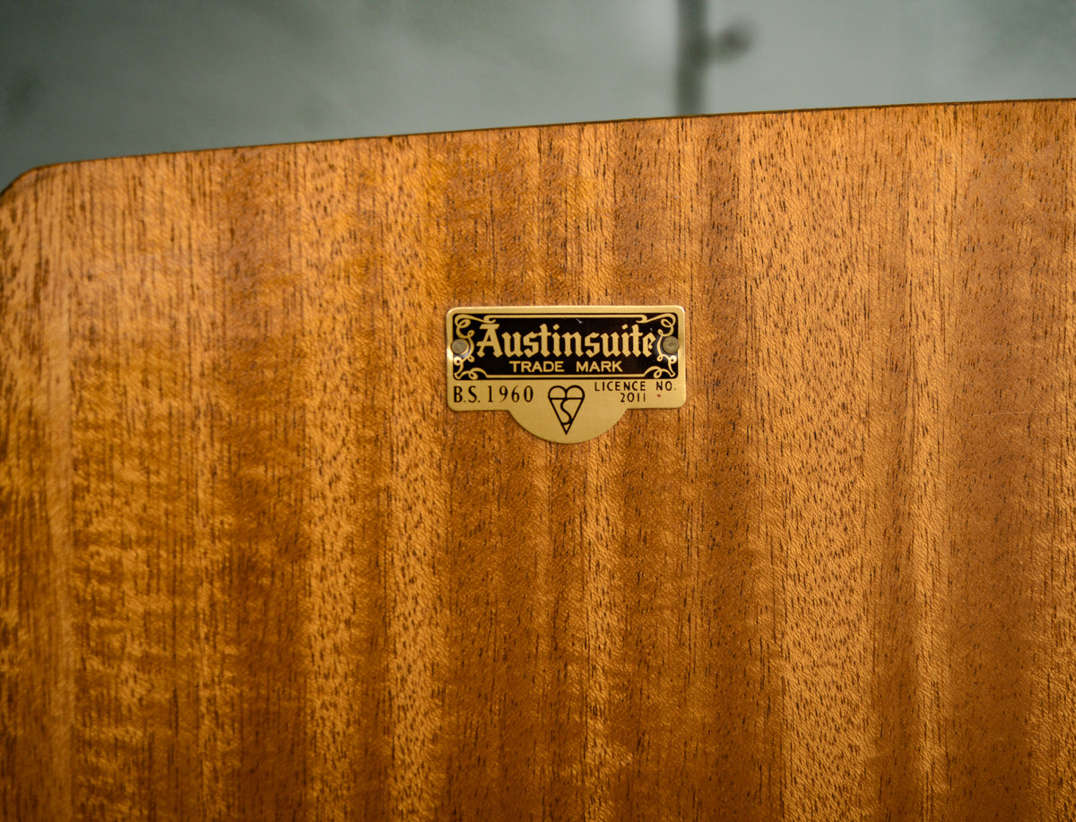 Art Deco Style Walnut Gentlemans Wardrobe - 1960s