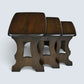 Ercol Nest Of Tables 3 Solid Elm Table Traditional Dark Finish FREE UK Delivery*