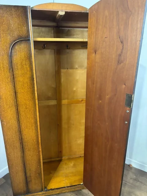 Vintage Oak Single Door Wardrobe