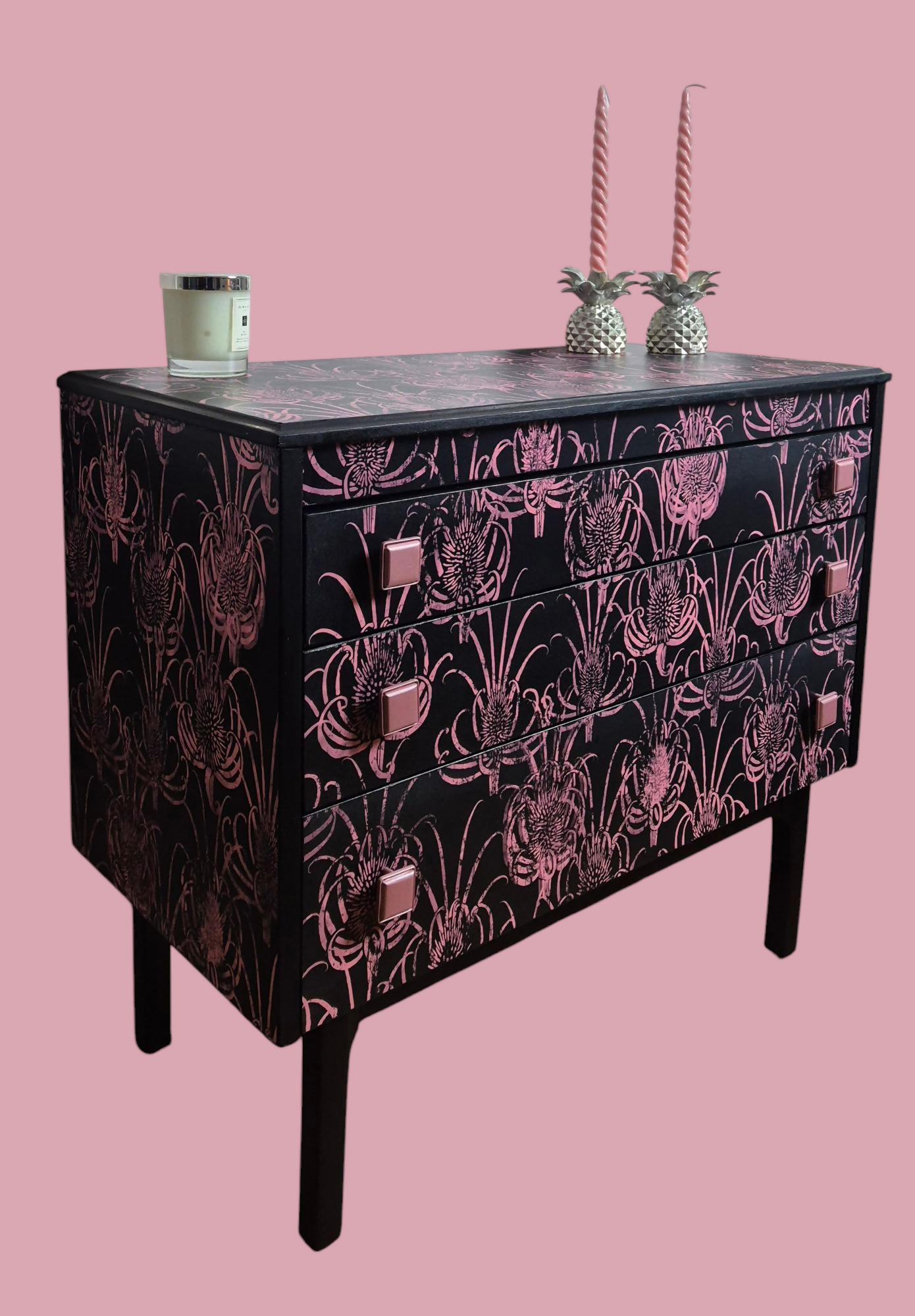 Decoupaged Chest of Drawers