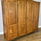 Wardrobe Vintage French Louis XVI Style Oak Four Door Carved Armoire LOT 6533