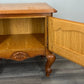 Pair of Bedside Tables Vintage French Louis Oak Nightstands Cabinets LOT 3518
