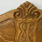 Bed Vintage French Louis XVI Oak Double Bed Frame Carved Headboard LOT 6376