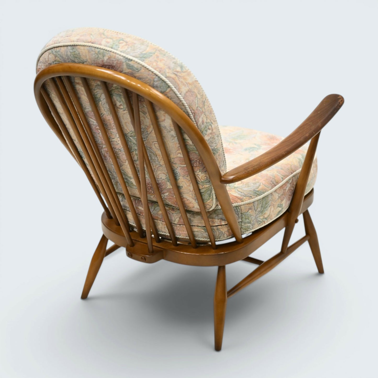 Ercol Windsor Easy Chair Model 203 1970s New Webbing Light Finish FREE* Delivery